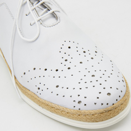 Туфли  Dakkem  белый  кожа F-90788 фото в интернет-магазине | Omadey.ru