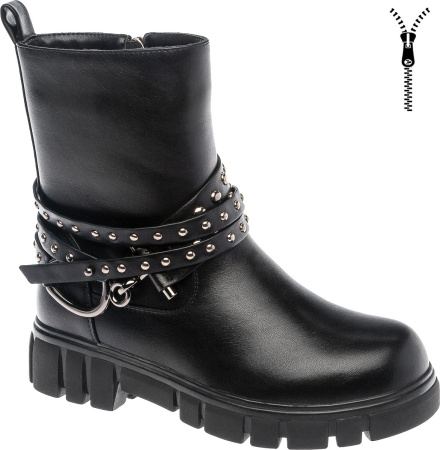 Ботинки  Betsy  черный  кожа искусств. Z-8446 фото в интернет-магазине | Omadey.ru