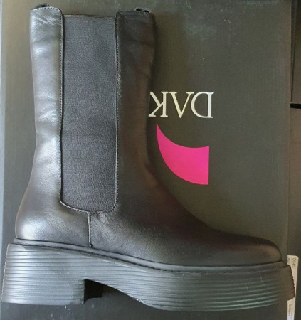 Ботинки  Dakkem  черный  кожа Z-100404 фото в интернет-магазине | Omadey.ru