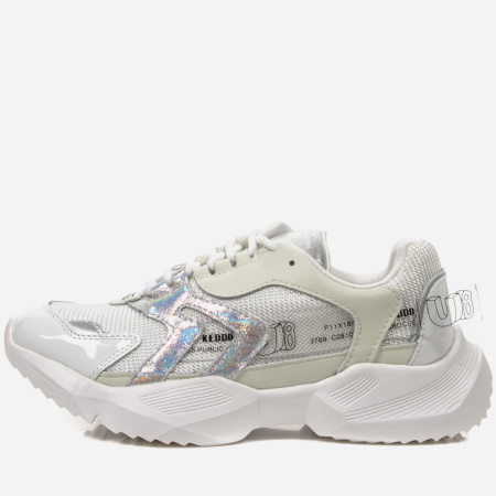 Кроссовки  Keddo  белый  текстиль/кожа F-80703 фото в интернет-магазине | Omadey.ru