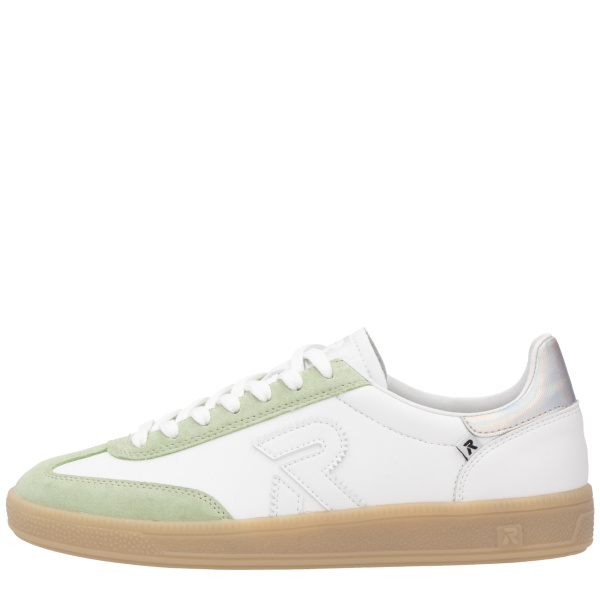 Фото Кроссовки  Rieker  белый  кожа/кожа искусств. F-400472