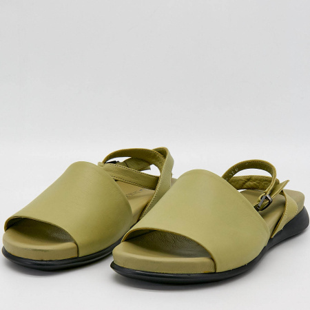 Сандалии  Dakkem  хаки  кожа F-90794 фото в интернет-магазине | Omadey.ru