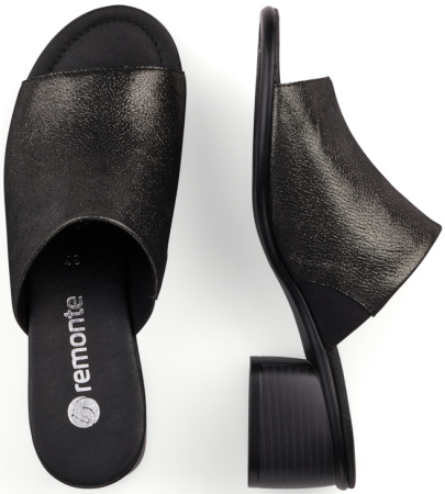 Сабо  Remonte  черный  кожа F-7235 фото в интернет-магазине | Omadey.ru