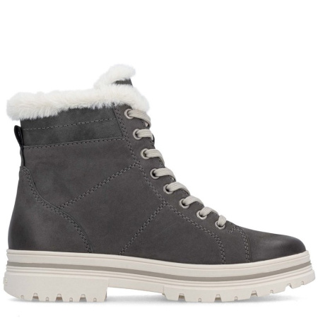 Ботинки  Remonte  серый  кожа/кожа искусств. Z-401061 фото в интернет-магазине | Omadey.ru