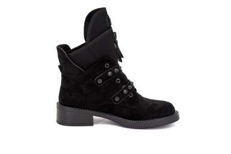 Ботинки  Betsy  черный  замша иск./стрейч Z-8368 фото в интернет-магазине | Omadey.ru