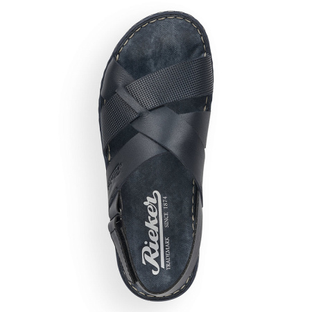 Сандалии  Rieker  синий  кожа/кожа искусств. F-100641 фото в интернет-магазине | Omadey.ru