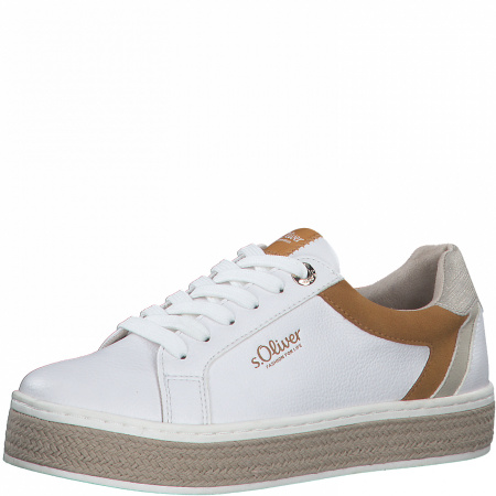 Кеды  S.Oliver  белый  кожа искусств. F-100234 фото в интернет-магазине | Omadey.ru