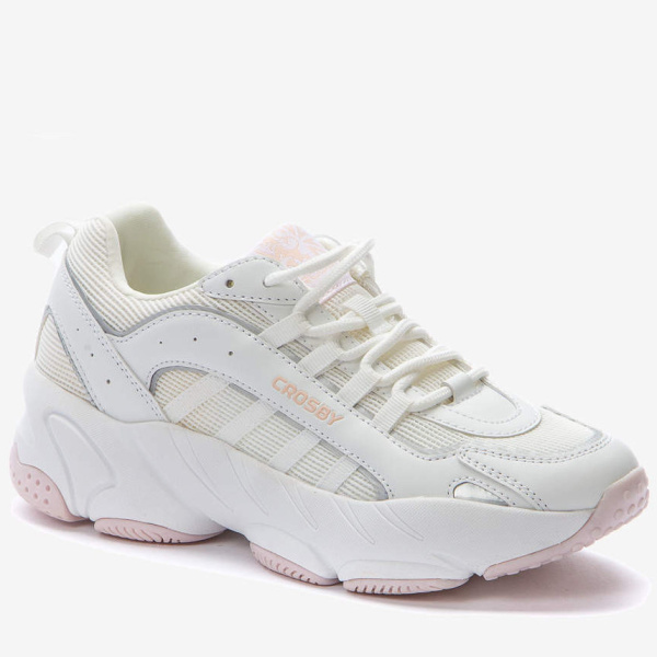 Фото Кроссовки  Crosby  белый  сетка/кожа искусств. F-90662