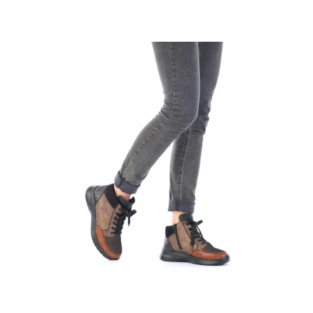 Ботинки  Rieker  мультицвет  кожа искусств./текстиль Z-100868 фото в интернет-магазине | Omadey.ru