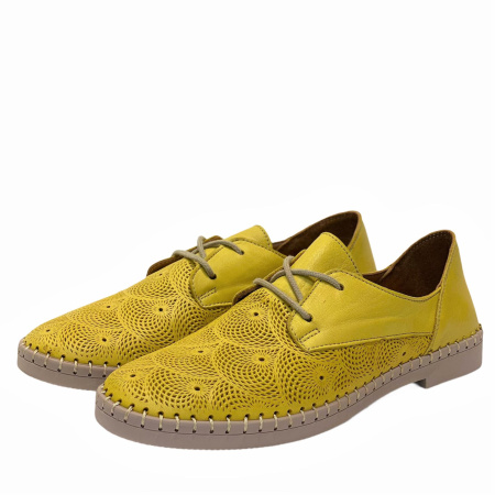 Туфли летние  Rovigo  желтый  кожа F-90818 фото в интернет-магазине | Omadey.ru Туфли летние  Rovigo  желтый  кожа F-90818 фото в интернет-магазине | Omadey.ru
