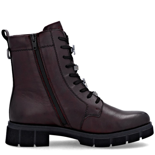 Фото Ботинки  Remonte  бордовый  кожа/кожа искусств. Z-400889