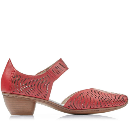 Туфли летние  Rieker  красный  кожа/кожа искусств. F-90123 фото в интернет-магазине | Omadey.ru Туфли летние  Rieker  красный  кожа/кожа искусств. F-90123 фото в интернет-магазине | Omadey.ru