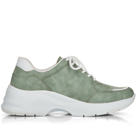 Кроссовки  Rieker  зеленый  кожа искусств./текстиль F-90532 фото в интернет-магазине | Omadey.ru