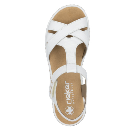 Сандалии  Rieker  белый  кожа/кожа искусств. F-400119 фото в интернет-магазине | Omadey.ru