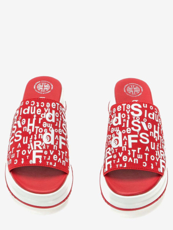 Шлепанцы  Betsy  красный  текстиль F-80983 фото в интернет-магазине | Omadey.ru