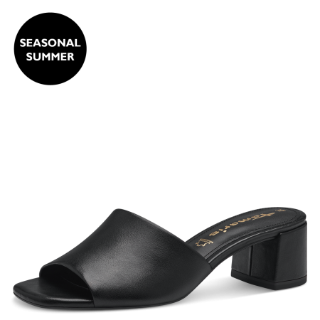 Сабо  Tamaris  черный  кожа F-400905 фото в интернет-магазине | Omadey.ru