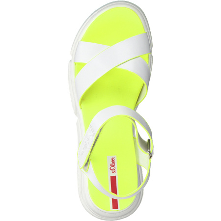 Сандалии  S.Oliver  белый  иск. материал F-80755 фото в интернет-магазине | Omadey.ru