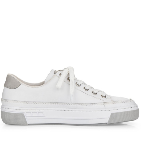 Фото Кеды  Rieker  белый  кожа/кожа искусств. F-400019 Фото Кеды  Rieker  белый  кожа/кожа искусств. F-400019