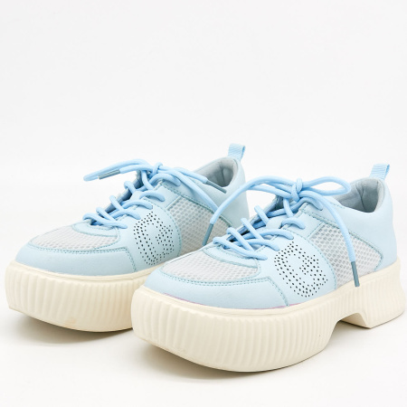 Кроссовки  Grunberg  голубой  кожа иск. Микрополитекс/текстиль F-81096 фото в интернет-магазине | Omadey.ru Кроссовки  Grunberg  голубой  кожа иск. Микрополитекс/текстиль F-81096 фото в интернет-магазине | Omadey.ru