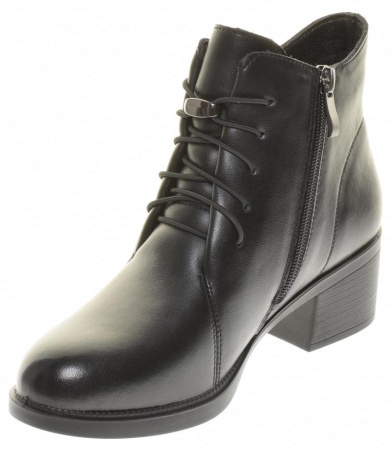 Ботинки  Baden  черный  кожа Z-100922