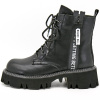 Ботинки  Baden  черный  кожа Z-100581 фото в интернет-магазине | Omadey.ru