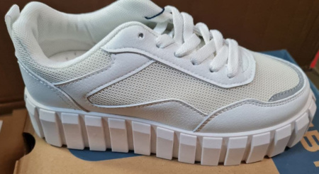 Кроссовки  Crosby  белый  сетка/кожа искусств. F-100269 фото в интернет-магазине | Omadey.ru