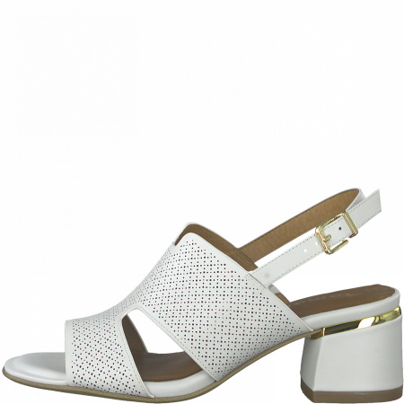 Босоножки  Tamaris  белый  кожа F-90741 фото в интернет-магазине | Omadey.ru