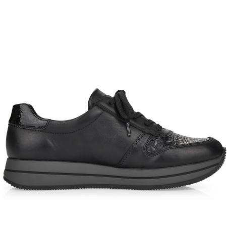 Кроссовки  Rieker  черный  кожа/кожа искусств. F-100089 фото в интернет-магазине | Omadey.ru