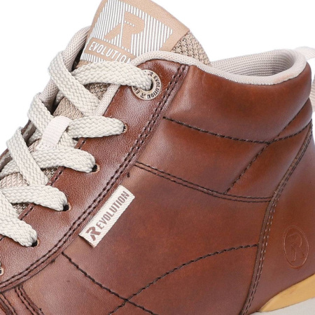 Кроссовки  Rieker  коричневый  кожа/текстиль Z-400070 фото в интернет-магазине | Omadey.ru