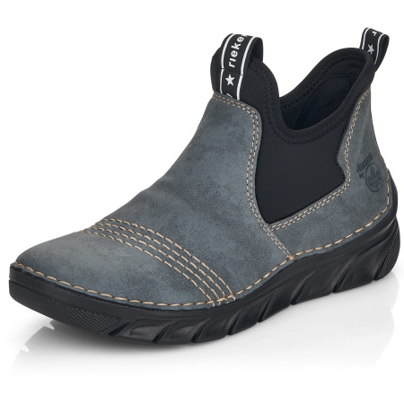 Ботинки  Rieker  синий  кожа искусств./текстиль Z-100306 фото в интернет-магазине | Omadey.ru