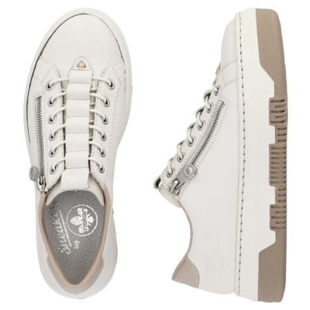 Кеды  Rieker  бежевый  кожа/кожа искусств. F-300228 фото в интернет-магазине | Omadey.ru