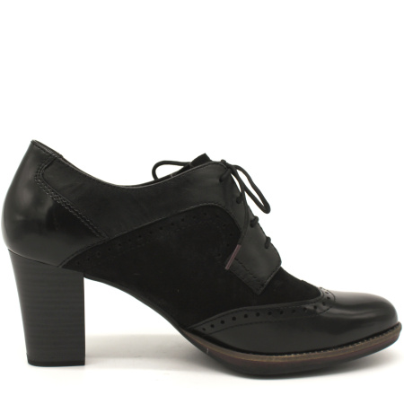 Полуботинки  Tamaris  черный  кожа/кожа искусств. Z-8029 фото в интернет-магазине | Omadey.ru