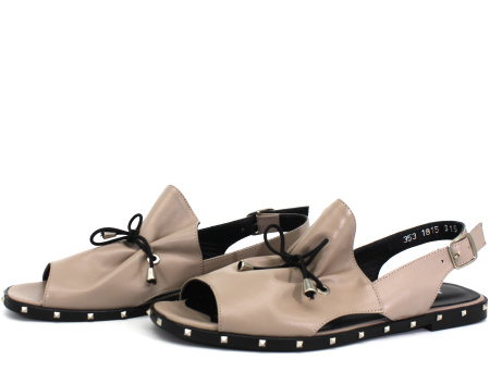 Сандалии  Dakkem  бежевый  кожа F-7167 фото в интернет-магазине | Omadey.ru