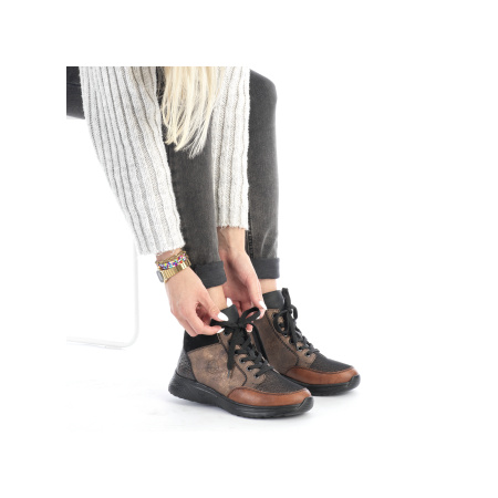 Ботинки  Rieker  мультицвет  кожа искусств./текстиль Z-100868 фото в интернет-магазине | Omadey.ru