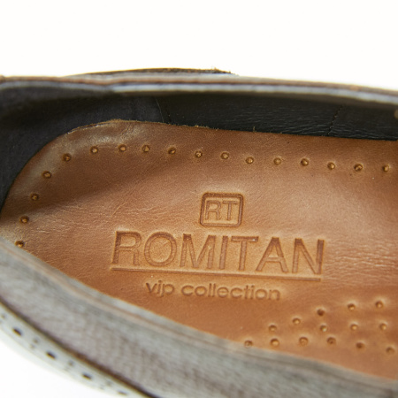 Туфли  Romitan  коричневый  кожа Z-100688 фото в интернет-магазине | Omadey.ru
