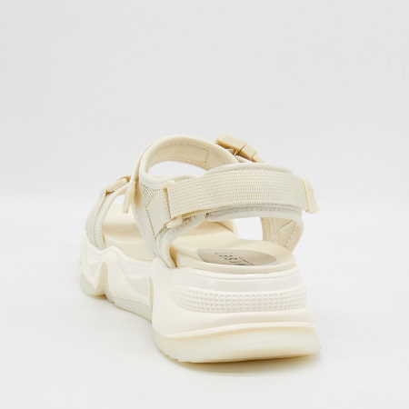 Сандалии  MYSET  бежевый  текстиль F-100430 фото в интернет-магазине | Omadey.ru Сандалии  MYSET  бежевый  текстиль F-100430 фото в интернет-магазине | Omadey.ru