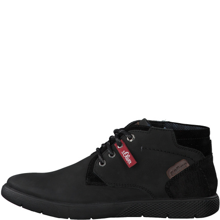 Ботинки  S.Oliver  черный  кожа Z-90270 фото в интернет-магазине | Omadey.ru