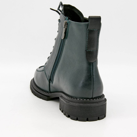 Ботинки  Madella  оливковый  кожа Z-100434 фото в интернет-магазине | Omadey.ru