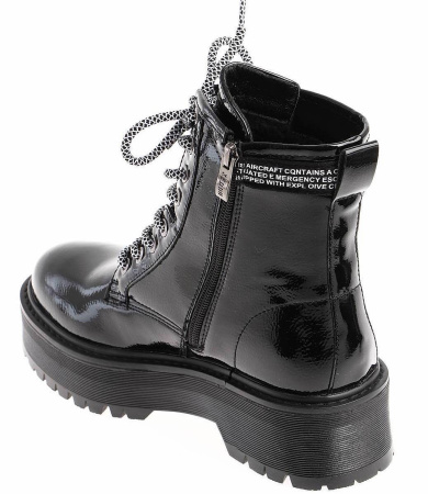 Ботинки  Keddo  черный  кожа лаковая искусств. Z-100727 фото в интернет-магазине | Omadey.ru