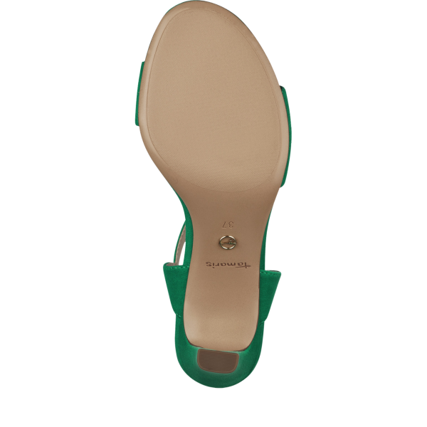 Фото Босоножки  Tamaris  зеленый  текстиль F-400915
