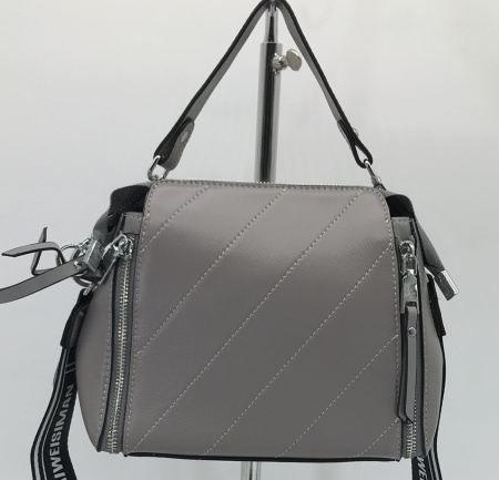 Сумка  Farfalla Rosso  серый  кожа c09947-grey фото в интернет-магазине | Omadey.ru