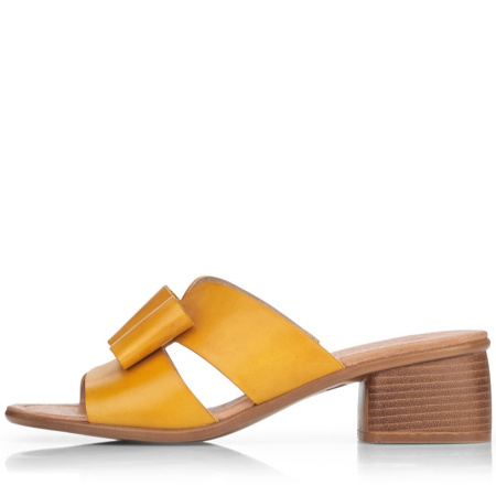 Шлепанцы  Remonte  желтый  кожа F-400200 фото в интернет-магазине | Omadey.ru