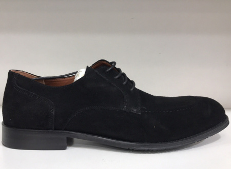 Туфли  Mirco Osvaldo  черный  замша Z-90443 фото в интернет-магазине | Omadey.ru