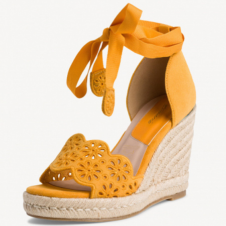 Босоножки  Tamaris  желтый  кожа F-90577 фото в интернет-магазине | Omadey.ru