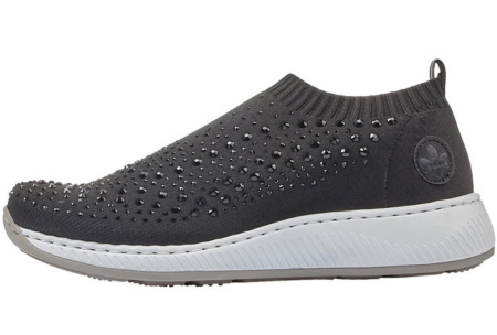 Кроссовки  Rieker  черный  кожа искусств./текстиль F-90136 фото в интернет-магазине | Omadey.ru