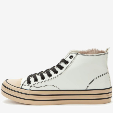 Кеды  Keddo  белый  кожа искусств. Z-90404 фото в интернет-магазине | Omadey.ru