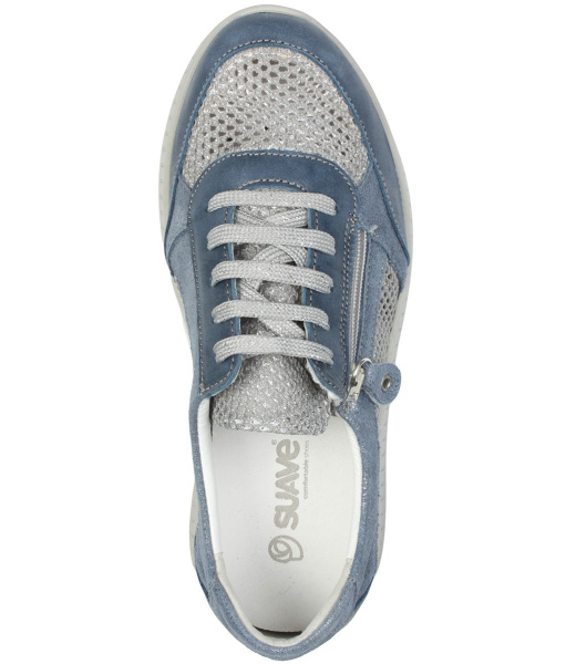 Фото Кроссовки  Suave  синий  кожа/текстиль  F-401274