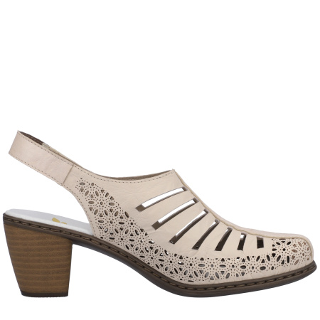 Туфли летние  Rieker  бежевый  кожа/кожа искусств. F-400523 фото в интернет-магазине | Omadey.ru