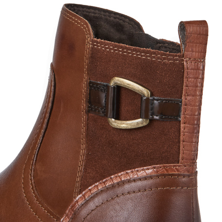 Ботинки  Marco Tozzi  коричневый  кожа Z-400360 фото в интернет-магазине | Omadey.ru