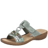 Шлепанцы  Rieker  зеленый  кожа искусств. F-401143 фото в интернет-магазине | Omadey.ru